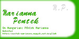 marianna pentek business card